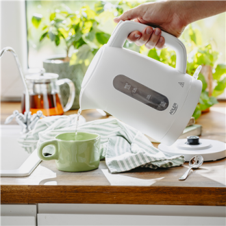 Adler Kettle | AD 1379w | Electric | 2200 W | 1.7 L | Polypropylene | 360 rotational base | White Adler Kettle | AD 1379w | Electric | 2200 W | 1.7 L | Polypropylene | 360 rotational base | White