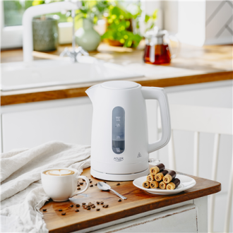 Adler Kettle | AD 1379w | Electric | 2200 W | 1.7 L | Polypropylene | 360 rotational base | White Adler Kettle | AD 1379w | Electric | 2200 W | 1.7 L | Polypropylene | 360 rotational base | White