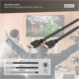 Digitus Ultra High Speed connection cable, type A | HDMI to HDMI | 5 m Digitus Ultra High Speed connection cable, type A | HDMI to HDMI | 5 m