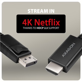AXAGON Active cable RVD-HI20C2 | DisplayPort to HDMI | 1.8 m AXAGON Active cable RVD-HI20C2 | DisplayPort to HDMI | 1.8 m