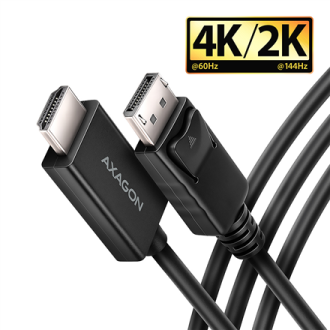 AXAGON Active cable RVD-HI20C2 | DisplayPort to HDMI | 1.8 m AXAGON Active cable RVD-HI20C2 | DisplayPort to HDMI | 1.8 m