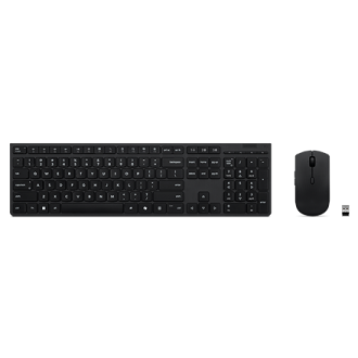 Lenovo Professional Wireless Rechargeable Combo Keyboard and Mouse | Keyboard and Mouse Set | Wireless | Mouse included | Blueto Lenovo Professional Wireless Rechargeable Combo Keyboard and Mouse | Keyboard and Mouse Set | Wireless | Mouse included | Blueto