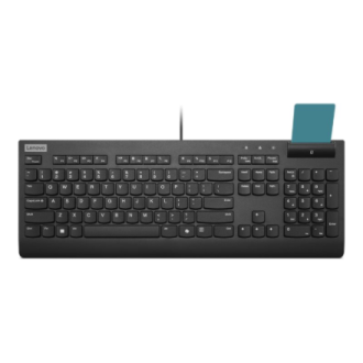 Lenovo Smartcard II | Keyboard | Wired | Estonian | Plunger type switch | Black Lenovo Smartcard II | Keyboard | Wired | Estonian | Plunger type switch | Black