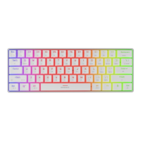 Genesis | THOR 660 G2 | Gaming keyboard | Wireless/Wired | US | Tactile | White Genesis | THOR 660 G2 | Gaming keyboard | Wireless/Wired | US | Tactile | White