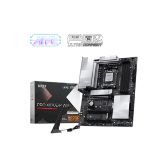 MSI PRO X870E-P WIFI | Processor family AMD | Processor socket AM5 | DDR5 UDIMM | Supported hard disk drive interfaces SATA, M.2 MSI PRO X870E-P WIFI | Processor family AMD | Processor socket AM5 | DDR5 UDIMM | Supported hard disk drive interfaces SATA, M.2
