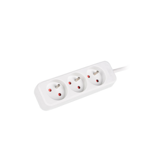 Lanberg Cable Power Strip, 3X French Outlets Quality-Grade Copper, 1.5 m | PS0-03E-0150-W Lanberg Cable Power Strip, 3X French Outlets Quality-Grade Copper, 1.5 m | PS0-03E-0150-W