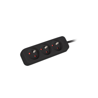 Lanberg Cable Power Strip, 3X French Outlets Quality-Grade Copper, 1.5 m | PS0-03E-0150-BK Lanberg Cable Power Strip, 3X French Outlets Quality-Grade Copper, 1.5 m | PS0-03E-0150-BK