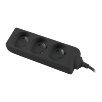 Lanberg Cable Power Strip, 3X French Outlets Quality-Grade Copper, 1.5 m | PS0-03E-0150-BK Lanberg Cable Power Strip, 3X French Outlets Quality-Grade Copper, 1.5 m | PS0-03E-0150-BK