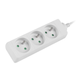 Lanberg Cable Power Strip, 3X French Outlets Quality-Grade Copper, 1.5 m | PS0-03E-0150-W Lanberg Cable Power Strip, 3X French Outlets Quality-Grade Copper, 1.5 m | PS0-03E-0150-W