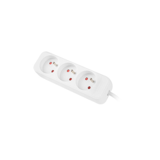 Lanberg Cable Power Strip 3M 3X French Outlets Quality-Grade Copper | PS0-03E-0300-W