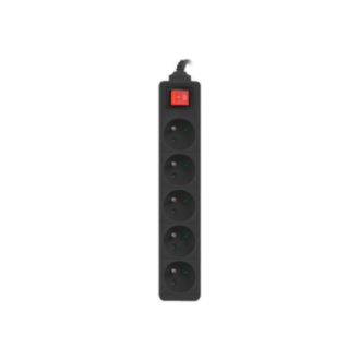 Lanberg Cable Power Strip, 5X French Outlets with Switch, Quality-Grade Copper, 1.5 m | PS1-05E-0150-BK Lanberg Cable Power Strip, 5X French Outlets with Switch, Quality-Grade Copper, 1.5 m | PS1-05E-0150-BK