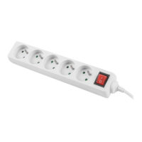 Lanberg Cable Power Strip, 5X French Outlets with Switch, Quality-Grade Copper, 3 m | PS1-05E-0300-W Lanberg Cable Power Strip, 5X French Outlets with Switch, Quality-Grade Copper, 3 m | PS1-05E-0300-W