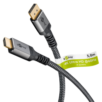 Goobay DisplayPort to HDMI Cable | 65270 | 3 m Goobay DisplayPort to HDMI Cable | 65270 | 3 m