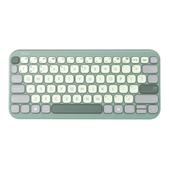 Asus Marshmallow KW100 | Keyboard | Wireless | US International | Green Tea Latte