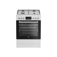 BEKO Cooker | FBM62330GWDTN | Hob type Gas | Oven type Electric | White | Width 60 cm | Grilling | LED | Depth 60 cm | 72 L BEKO Cooker | FBM62330GWDTN | Hob type Gas | Oven type Electric | White | Width 60 cm | Grilling | LED | Depth 60 cm | 72 L
