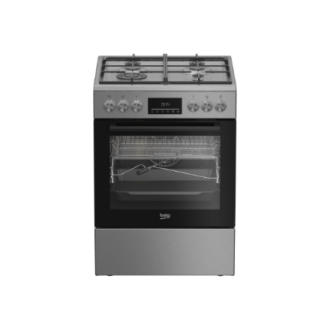 BEKO Cooker | FBMA61330GXDT | Hob type Gas | Oven type Electric | Stainless Steel | Width 60 cm | Grilling | LED | Depth 60 cm |