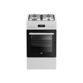 BEKO Cooker | FSM51339DWDS | Hob type Gas | Oven type Electric | White | Width 50 cm | Grilling | LED | Depth 60 cm | 60 L BEKO Cooker | FSM51339DWDS | Hob type Gas | Oven type Electric | White | Width 50 cm | Grilling | LED | Depth 60 cm | 60 L