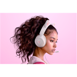 Razer Gaming Headset | Kraken Kitty V3 X | Wired | Over-Ear | Microphone | White Razer Gaming Headset | Kraken Kitty V3 X | Wired | Over-Ear | Microphone | White