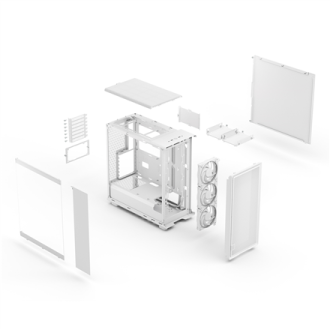 Fractal Design Case | Epoch | ATX | White TG RGB Clear Tint Fractal Design Case | Epoch | ATX | White TG RGB Clear Tint
