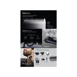 Braun Beard Trimmer | Series 7 BT7540 | Cordless | Number of length steps 40 Braun Beard Trimmer | Series 7 BT7540 | Cordless | Number of length steps 40