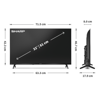 Sharp | 32HF3265E | 32 | Smart TV | Google TV Sharp | 32HF3265E | 32 | Smart TV | Google TV