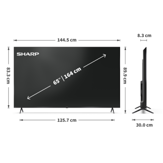 Sharp | 65HP5265E | 65 | Smart TV | Google TV | UHD | Black Sharp | 65HP5265E | 65 | Smart TV | Google TV | UHD | Black