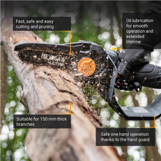 Batavia B.V. | Chainsaw | 18V Nexxsaw Cordless Brushless One-Hand V3 Ultra, Without Battery and Charger | 17.78 cm