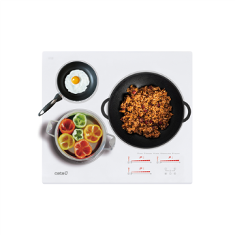 CATA Hob | INSB 6030 WH | Induction | Number of burners/cooking zones 3 | Slider touch | White CATA Hob | INSB 6030 WH | Induction | Number of burners/cooking zones 3 | Slider touch | White