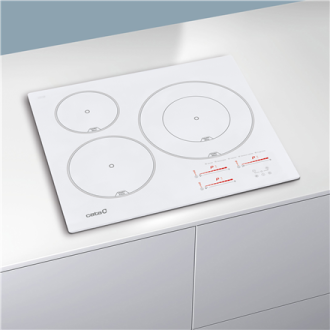 CATA Hob | INSB 6030 WH | Induction | Number of burners/cooking zones 3 | Slider touch | White CATA Hob | INSB 6030 WH | Induction | Number of burners/cooking zones 3 | Slider touch | White