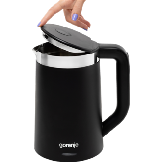 Gorenje | Kettle | K17TRDW | Electric | 2200 W | 1.7 L | Plastic/Metal | 360 rotational base | Black