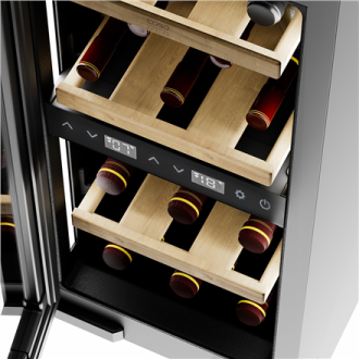 Caso Wine cooler | WineDeluxe WDU 18 | Energy efficiency class F | Built-in | Bottles capacity 18 | Black