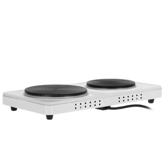 Adler Hot Plate | AD 6520 | Number of burners/cooking zones 2 | Electric | White Adler Hot Plate | AD 6520 | Number of burners/cooking zones 2 | Electric | White