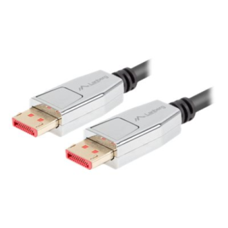 Lanberg DisplayPort M/M Cable 20 PIN V1.4 8K 60HZ | CA-DPDP-20CU-0010-BK | 1 m Lanberg DisplayPort M/M Cable 20 PIN V1.4 8K 60HZ | CA-DPDP-20CU-0010-BK | 1 m
