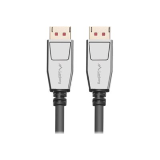 Lanberg DisplayPort M/M Cable 20 PIN V1.4 8K 60HZ | CA-DPDP-20CU-0010-BK | 1 m Lanberg DisplayPort M/M Cable 20 PIN V1.4 8K 60HZ | CA-DPDP-20CU-0010-BK | 1 m