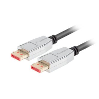 Lanberg DisplayPort M/M Cable 20 PIN V1.4 8K 60HZ | CA-DPDP-20CU-0010-BK | 1 m Lanberg DisplayPort M/M Cable 20 PIN V1.4 8K 60HZ | CA-DPDP-20CU-0010-BK | 1 m