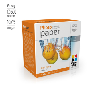 ColorWay Photo Paper, 500 sheets | High Glossy | 200 g/m | 10x15 ColorWay Photo Paper, 500 sheets | High Glossy | 200 g/m | 10x15