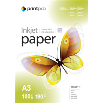 ColorWay PrintPro Photo Paper, 100 sheets | Matte | 190 g/m | A3 ColorWay PrintPro Photo Paper, 100 sheets | Matte | 190 g/m | A3