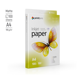 ColorWay PrintPro Photo Paper, 100 sheets | Matte | 190 g/m | A4 ColorWay PrintPro Photo Paper, 100 sheets | Matte | 190 g/m | A4