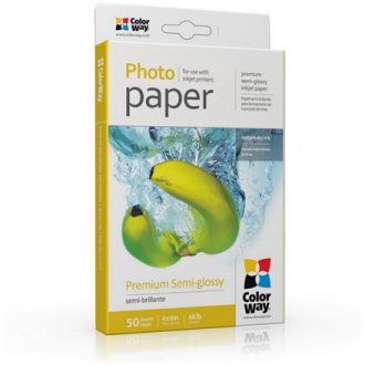 ColorWay Photo Paper, 50 sheets | Premium Semi-Glossy | 255 g/m | 10x15