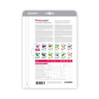 ColorWay Photo Paper, 50 sheets | Premium High Glossy | 255 g/m | 10x15 ColorWay Photo Paper, 50 sheets | Premium High Glossy | 255 g/m | 10x15