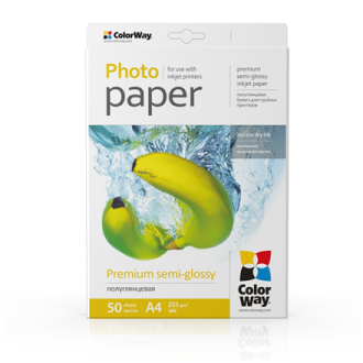 ColorWay Photo Paper, 50 sheets | Premium Semi-Glossy | 255 g/m | A4 ColorWay Photo Paper, 50 sheets | Premium Semi-Glossy | 255 g/m | A4