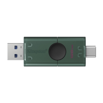 Kingston DataTraveler Duo | 128 GB | USB Type-C/Type-A | Black/Green