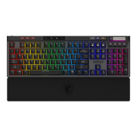 MSI STRIKE PRO WIRELESS | Gaming keyboard | Wireless | US | Kailh Midnight Pro Silent Tactile | Black MSI STRIKE PRO WIRELESS | Gaming keyboard | Wireless | US | Kailh Midnight Pro Silent Tactile | Black