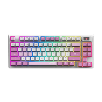 MSI FORGE GK600 TKL WIRELESS VIOLET | Gaming keyboard | Wireless | US | Mechanical Linear MSI FORGE GK600 TKL WIRELESS VIOLET | Gaming keyboard | Wireless | US | Mechanical Linear