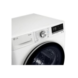 LG Dryer Machine | RH80V9AV3N | Energy efficiency class C | Front loading | 8 kg | LED | Depth 69 cm | Wi-Fi | White LG Dryer Machine | RH80V9AV3N | Energy efficiency class C | Front loading | 8 kg | LED | Depth 69 cm | Wi-Fi | White