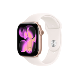 Apple Watch Series 11 GPS + Cellular 46mm Rose Gold Aluminium Case with Light Blush Sport Band - M/L | Apple Apple Watch Series 11 GPS + Cellular 46mm Rose Gold Aluminium Case with Light Blush Sport Band - M/L | Apple