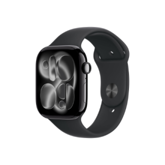 Apple Watch Series 11 GPS + Cellular 46mm Jet Black Aluminium Case with Black Sport Band - S/M | Apple Apple Watch Series 11 GPS + Cellular 46mm Jet Black Aluminium Case with Black Sport Band - S/M | Apple