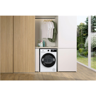 Gorenje Dryer Machine | D2HNE7E | Energy efficiency class E | Front loading | 7 kg | Heat pump | LED | Depth 51 cm | White Gorenje Dryer Machine | D2HNE7E | Energy efficiency class E | Front loading | 7 kg | Heat pump | LED | Depth 51 cm | White