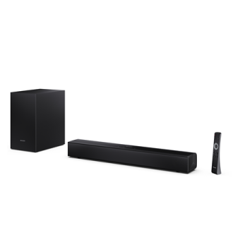 Sharp Compact 2.1 Soundbar with Wireless Subwoofer | HT-SBW121 | 240 W | Bluetooth | Wireless connection | Black