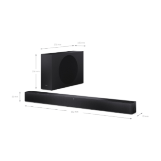 Sharp 2.1 Dolby Atmos/DTS Virtual:X Soundbar with Slim Wireless Subwoofer | HT-SBW310 | 330 W | Bluetooth | Wireless connection Sharp 2.1 Dolby Atmos/DTS Virtual:X Soundbar with Slim Wireless Subwoofer | HT-SBW310 | 330 W | Bluetooth | Wireless connection